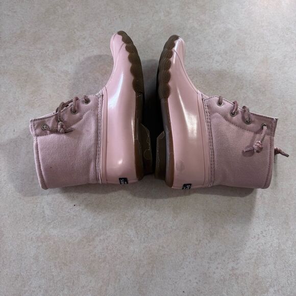 Sperry Pink Duck Boots shoes  size 5M 5M big girls - Picture 6 of 8